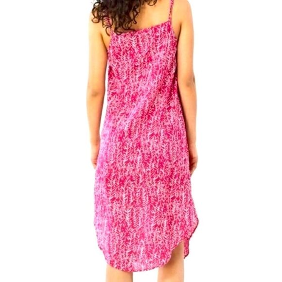 DVF x Onia Pink Printed Button-Front Midi Dress (NWT) – Size S - Picture 3 of 12